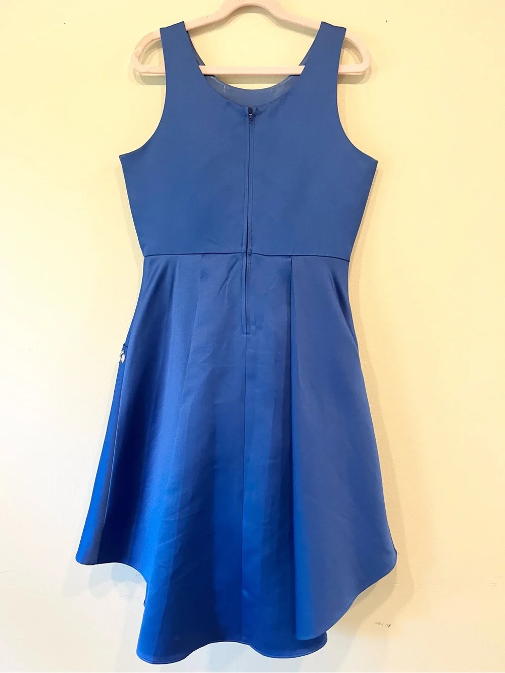 Rare Editions Royal Blue Sleeveless Party Dress with Embellished Pockets - Picture 2 of 4